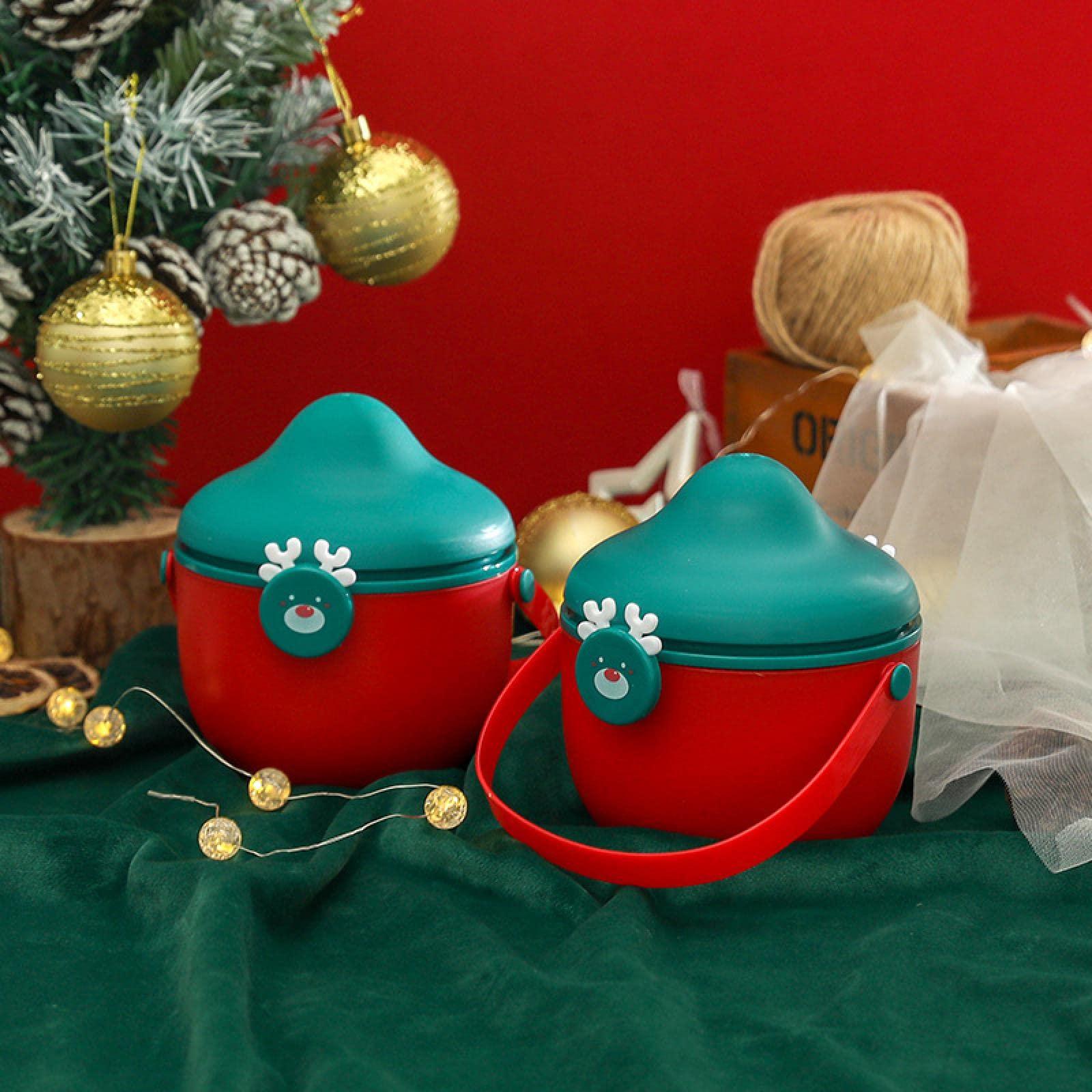 NVIVN NVIVN Christmas Apple Box Plastic Box Christmas Eve Apple Gift Box Gift Packaging Box Empty Box