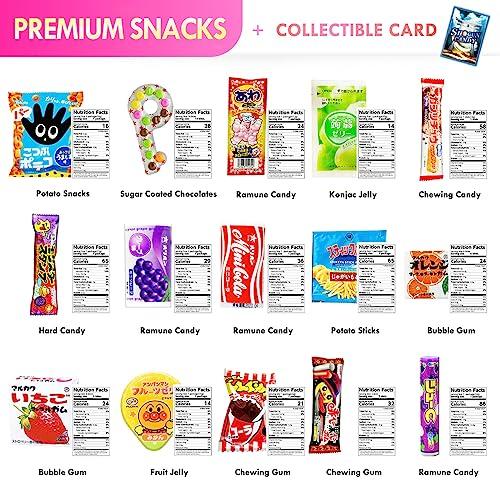 SHOGUN CANDY SHOGUN CANDY, 40Pcs Japanese Snacks and Japanese Candy, Popin Cookin Japanese Snack Box, Kawaii Dagashi Box, (HIME(Gluten free))