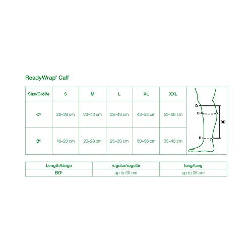 Solaris ReadyWrap, Calf, Compression Wrap (XXL Tall, Black)