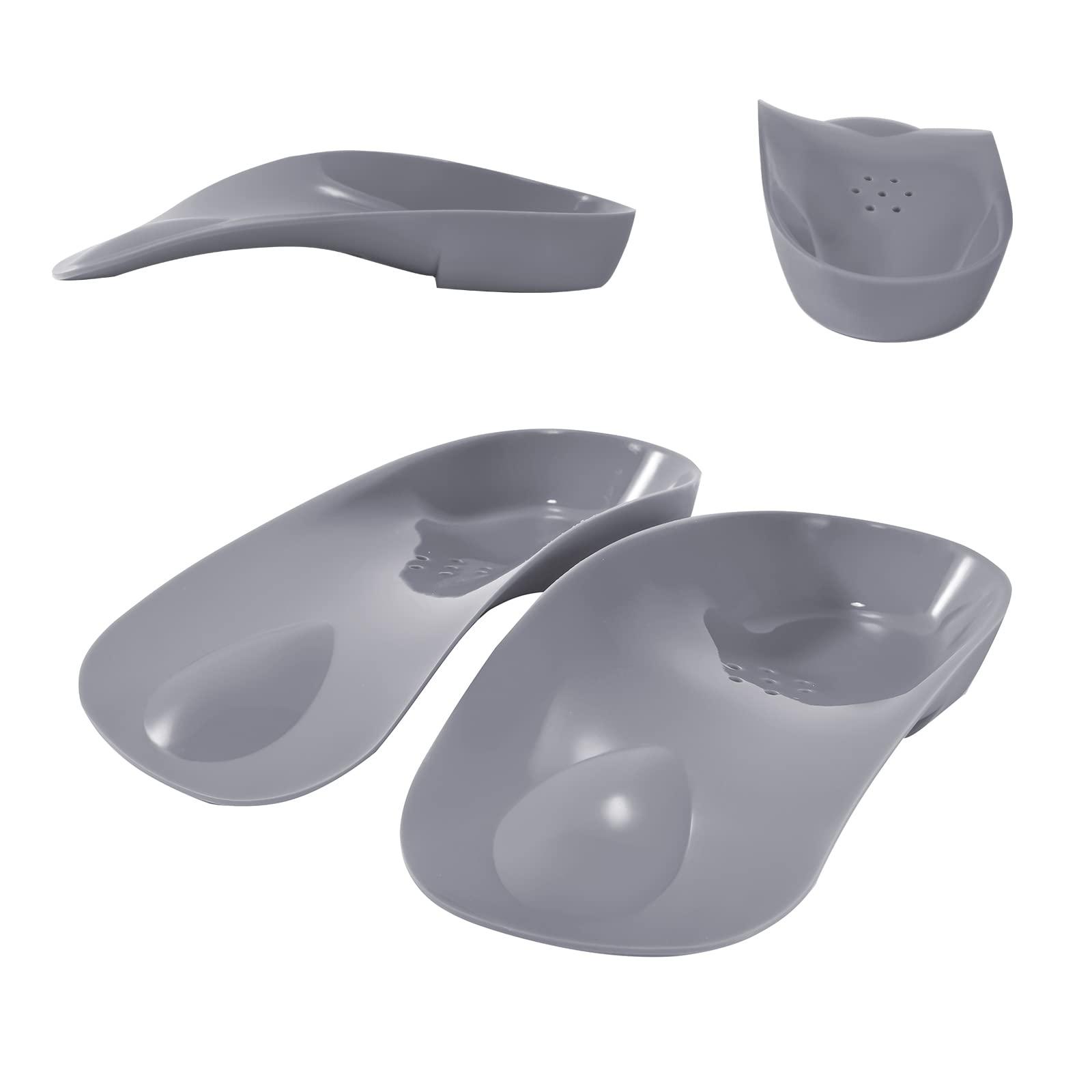 FiotSkep FiotSkep 3/4 Original High Arch Inserts Firm Orthotics for Plantar Fasciitis Flat Feet Over-Pronation, Comfort Metatarsal Pad Support Insoles Relief Heel Spur Pain