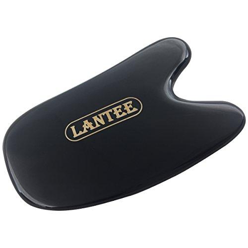 Lantee Lantee Chinese Gua Sha Scraping Massage Tools Kit, Hand Made Buffalo Horn Guasha Scraper Board for Facial/Ankle/Neck/Muscle Scraping