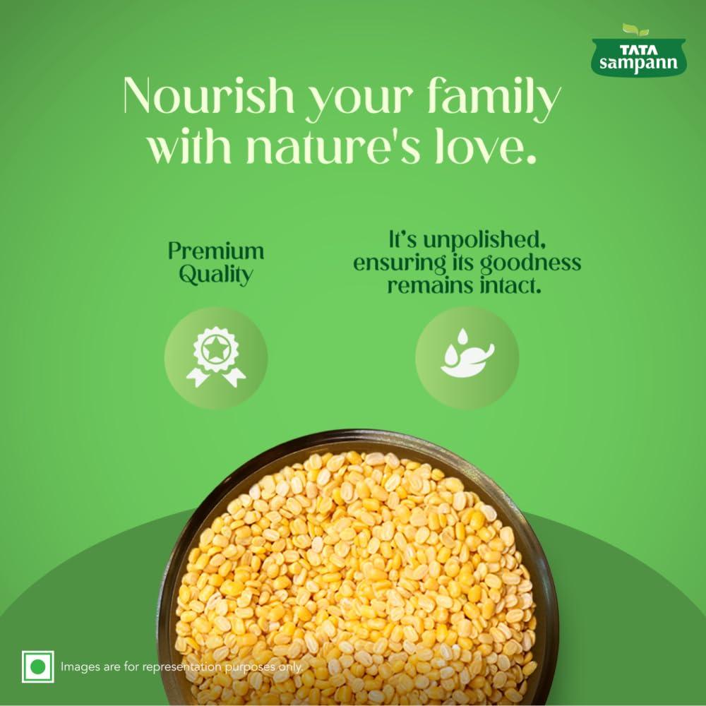 Tata Tata Sampann Moong Dal - Unpolished, 1kg