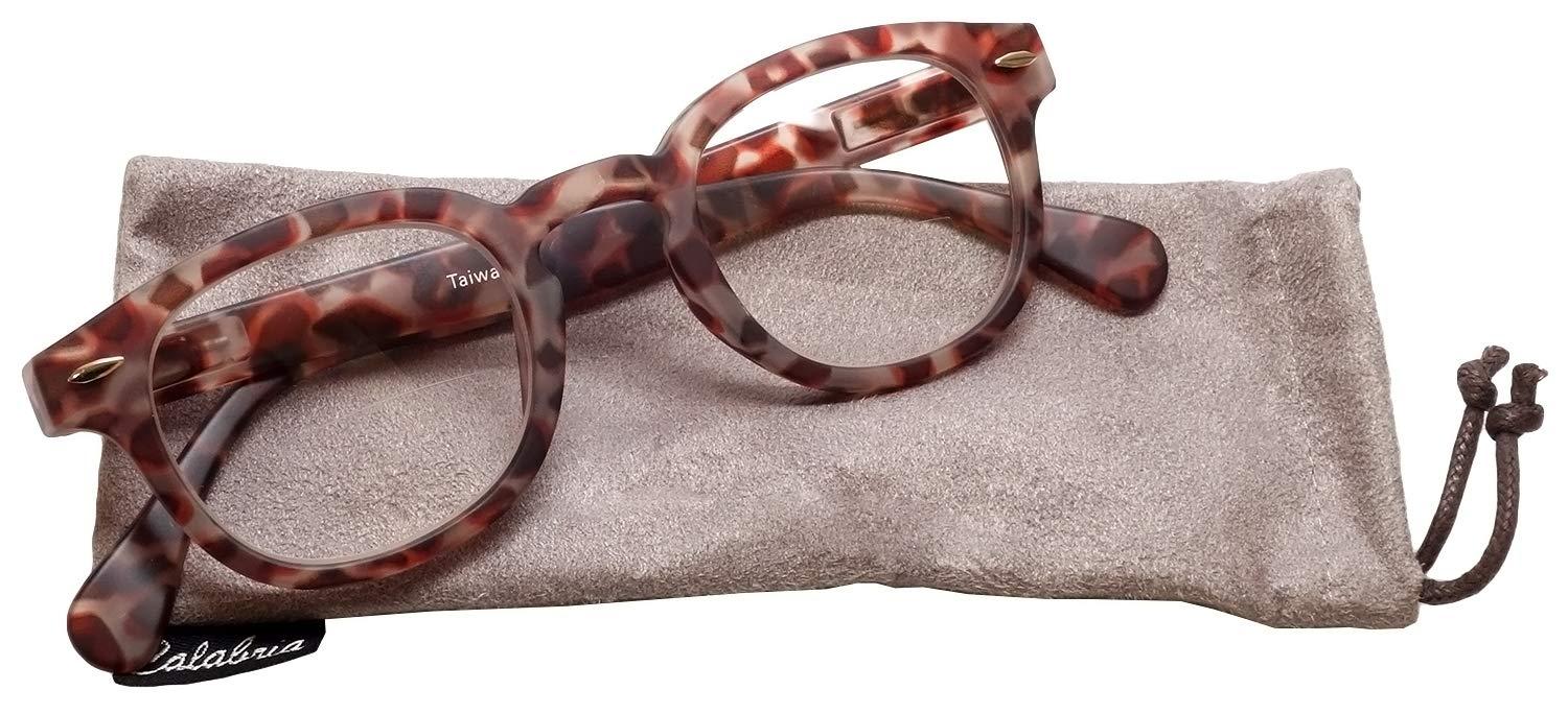 Calabria Calabria 4376CB Vintage Bi-Focal Reading Glasses w/Matching Case in Red +4