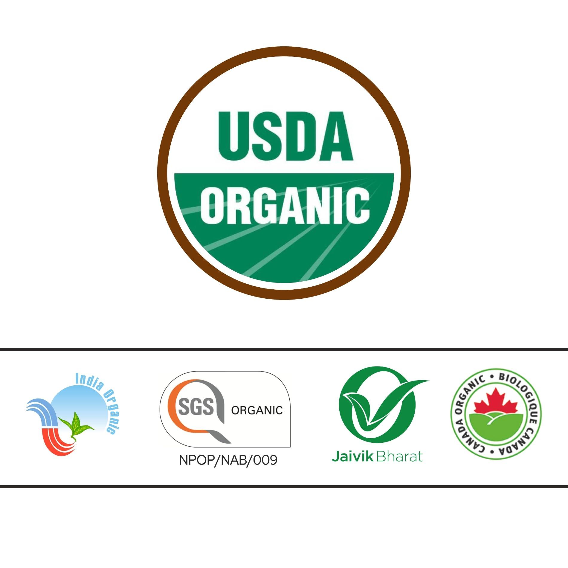 ORGANIC ZING Organic Zing Cumin Seeds | 100% Vegan and Chemical Free | Sabut Jeera | Contains No Additives | USDA Certified | Packed and Produced in India - 227 gm(Pack of 4)