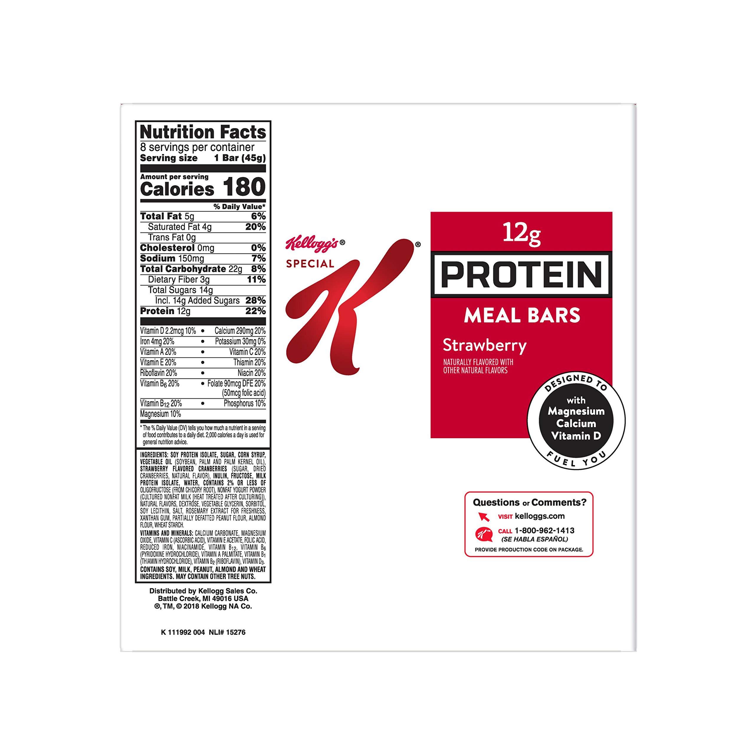 Special K Special K Protein Meal Bars, Strawberry, 12.7 oz (8 Count)