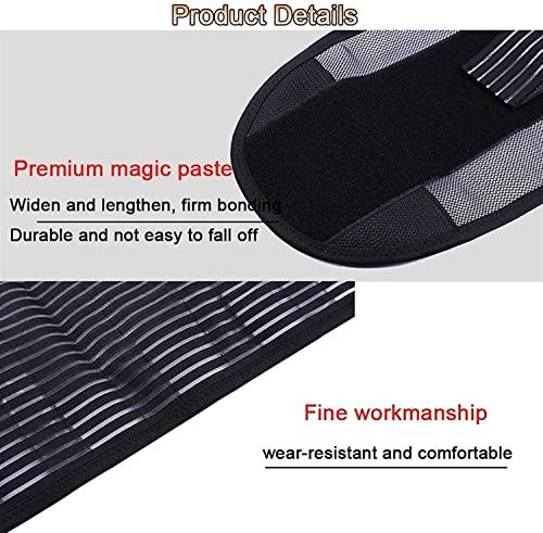 REROM lumbar support belt Men Women Lower Lumbar Waist Support, Pain Relief Herniated Disc Scoliosis Sciatica Posture Corrector Heavy Workout Belt Back Braces (Size : Large)