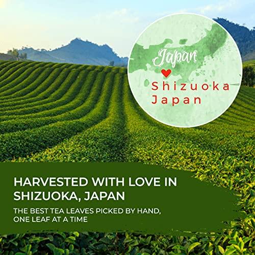 JAPANESE GREEN TEA CO. HARVESTED WITH IN JAPAN Benifuuki candy and Green tea bags (30 packs) from Japanese Green Tea Co – Relaxation Green Tea – Easy to Prepare - Non-GMO - Ideal for Tea Lovers