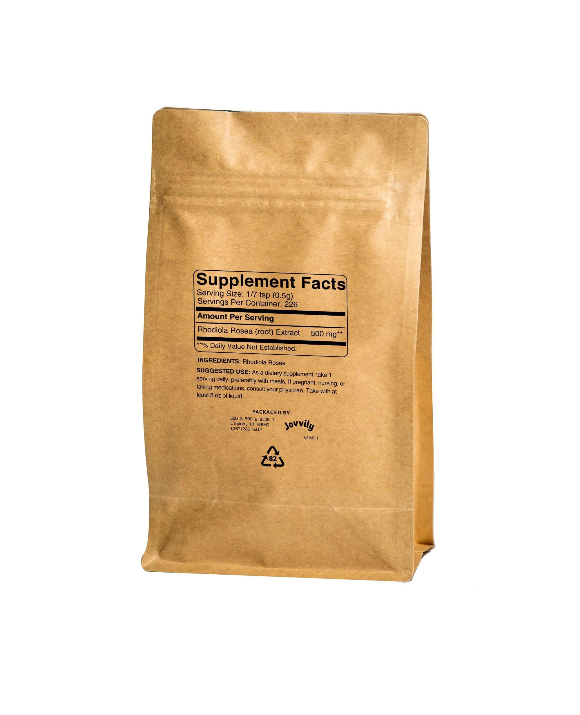 Jovvily Jovvily Rhodiola Rosea, Burdock Root, & Dandelion Leaves Bundle- 4oz - Cut & Sifted - Warm Teas - No Additives