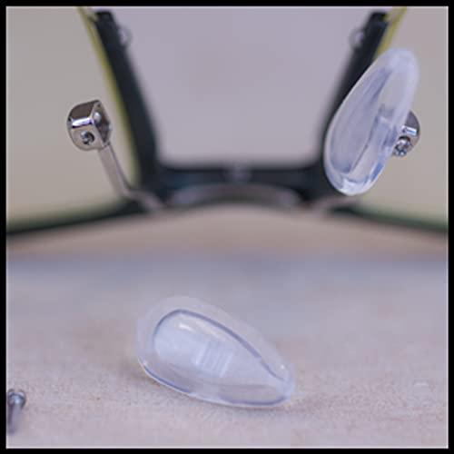GMS GMS Optical 11mm Air Bag Screw-in Silicone Nose Pads for Glasses, Sunglasses, and Eye Wear - 5 Pair