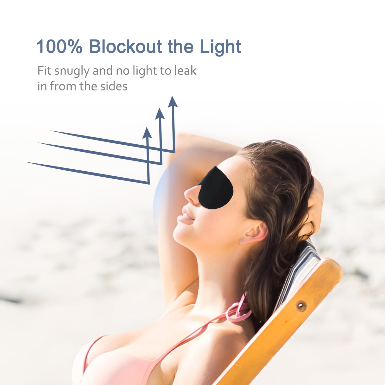 Stickermask 2024 Innovational Design No Strap Sleep Eye Mask for Men Women, Stickermask, Light Blocking Sleeping Mask Blindfold for Travel Yoga Nap, Side-Sleeper