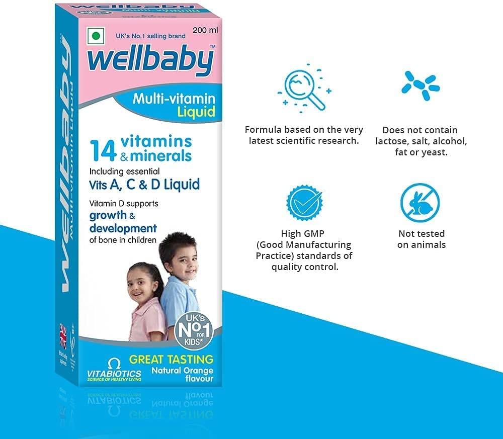 SJH SJH Wellbaby Multivitamin Liquid for Baby