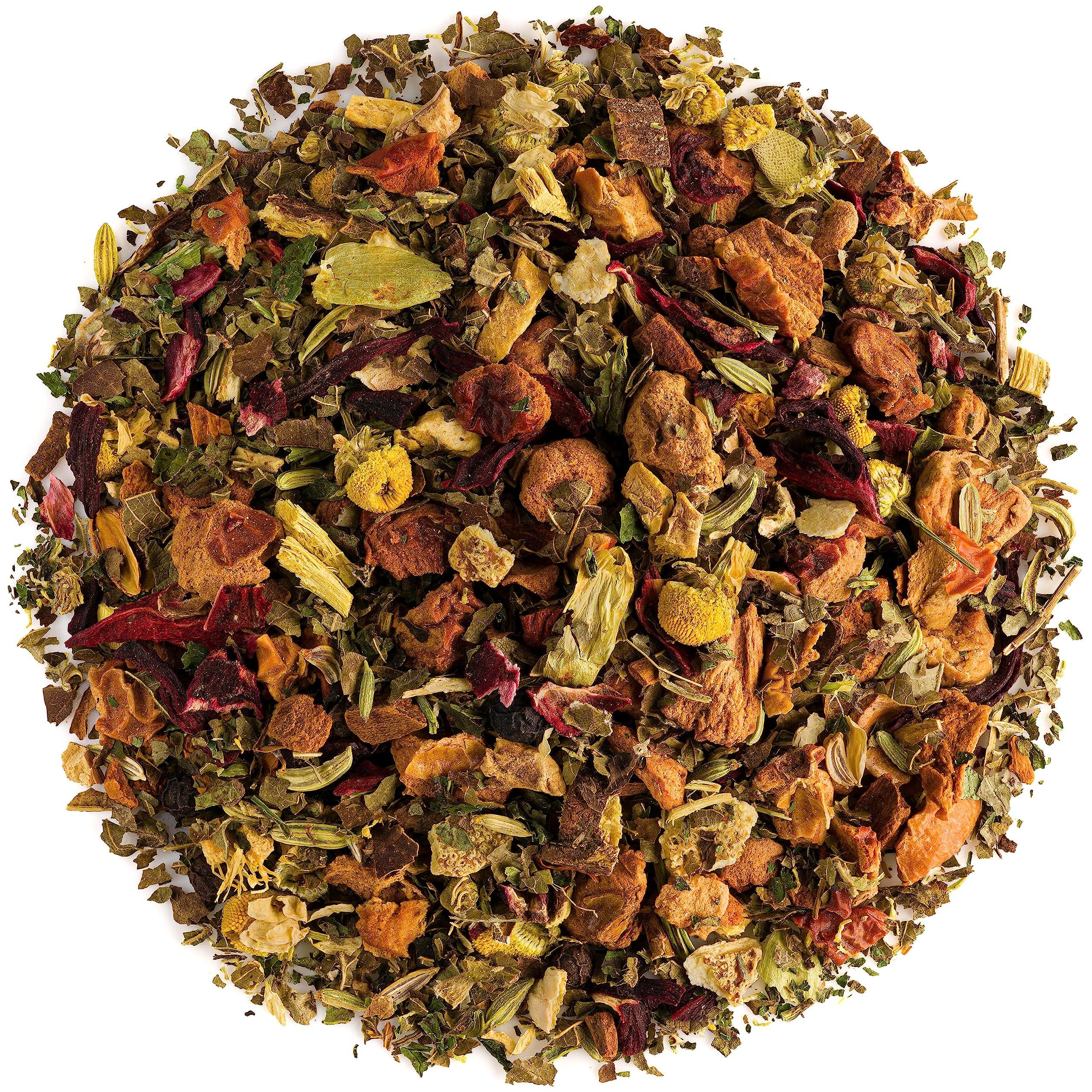 Valley of Tea Relaxing Organic Tea Chamomile Blend - Soothes Anxiety and Relieves Stress - Relaxing the Nerves - Calming Camomille Loose Leaf Blend - Camomille Teas Camameal Tea Camimile Camomile Herb 100g