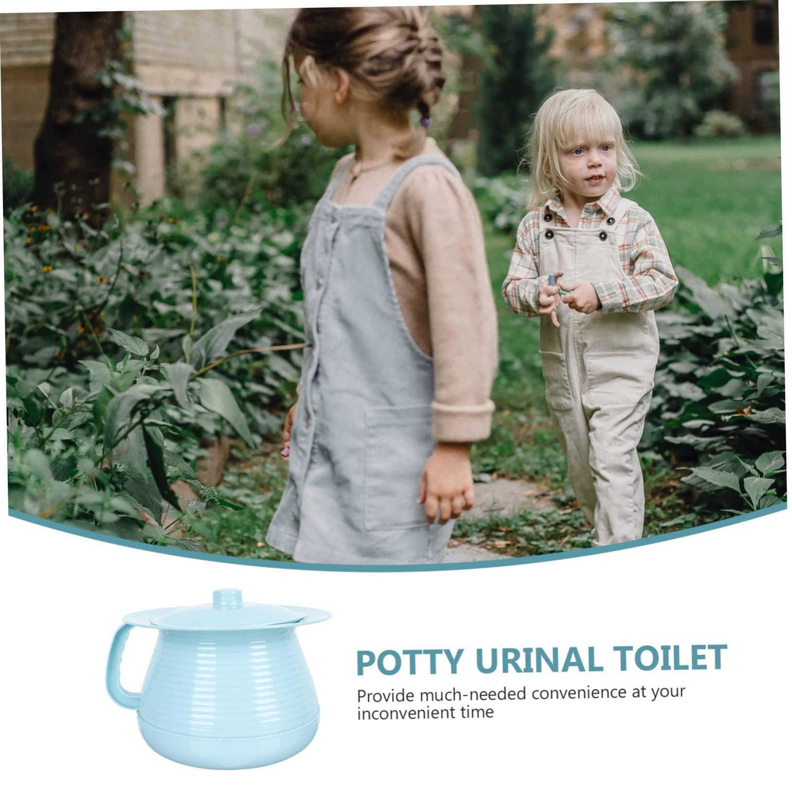 Healeved 1pc Children\'s Potty Urinal Adult Decorative Spittoon Children\'s Domestic Urine Storage Pot Portable Adult Urinal Bottle Night Urine Pot Spittoon with Lid Dustproof Spittoon