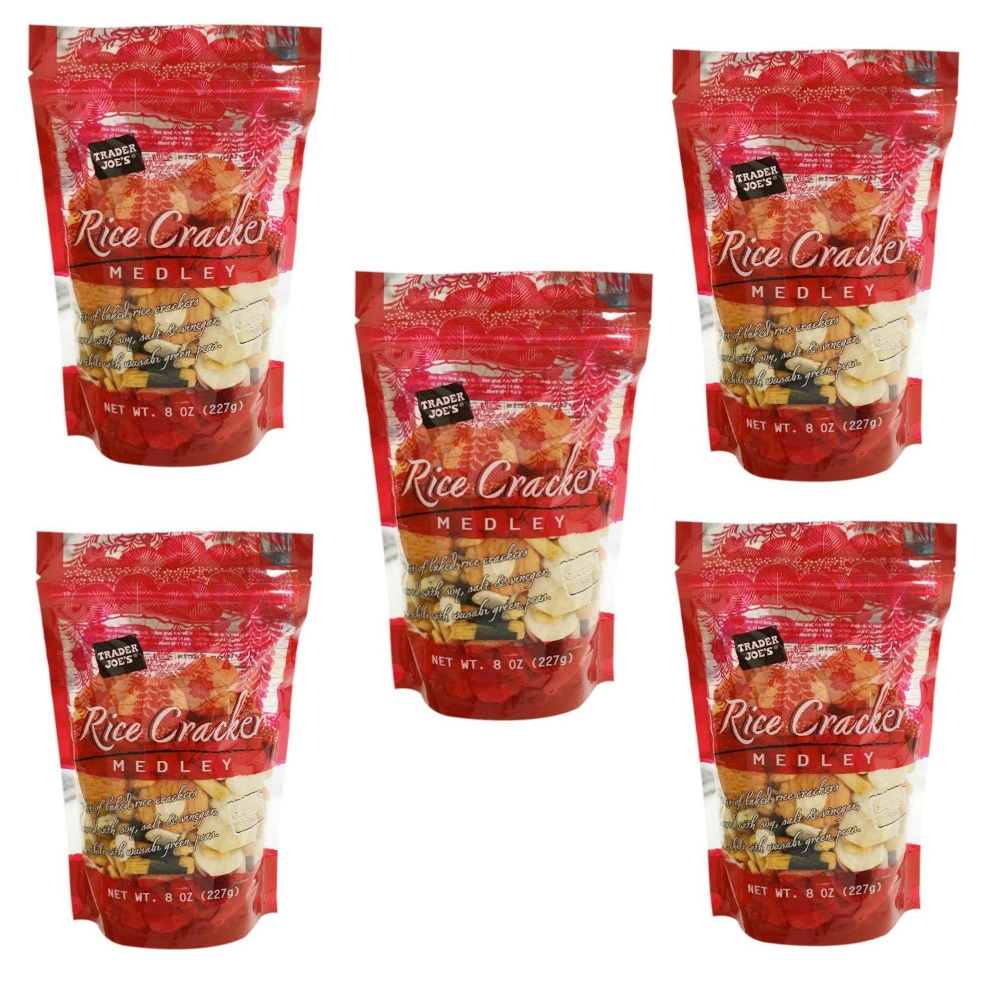 Trader Joe's Trader Joe's Gluten Free Baked Rice Cracker Medley 227g (5 Pack)