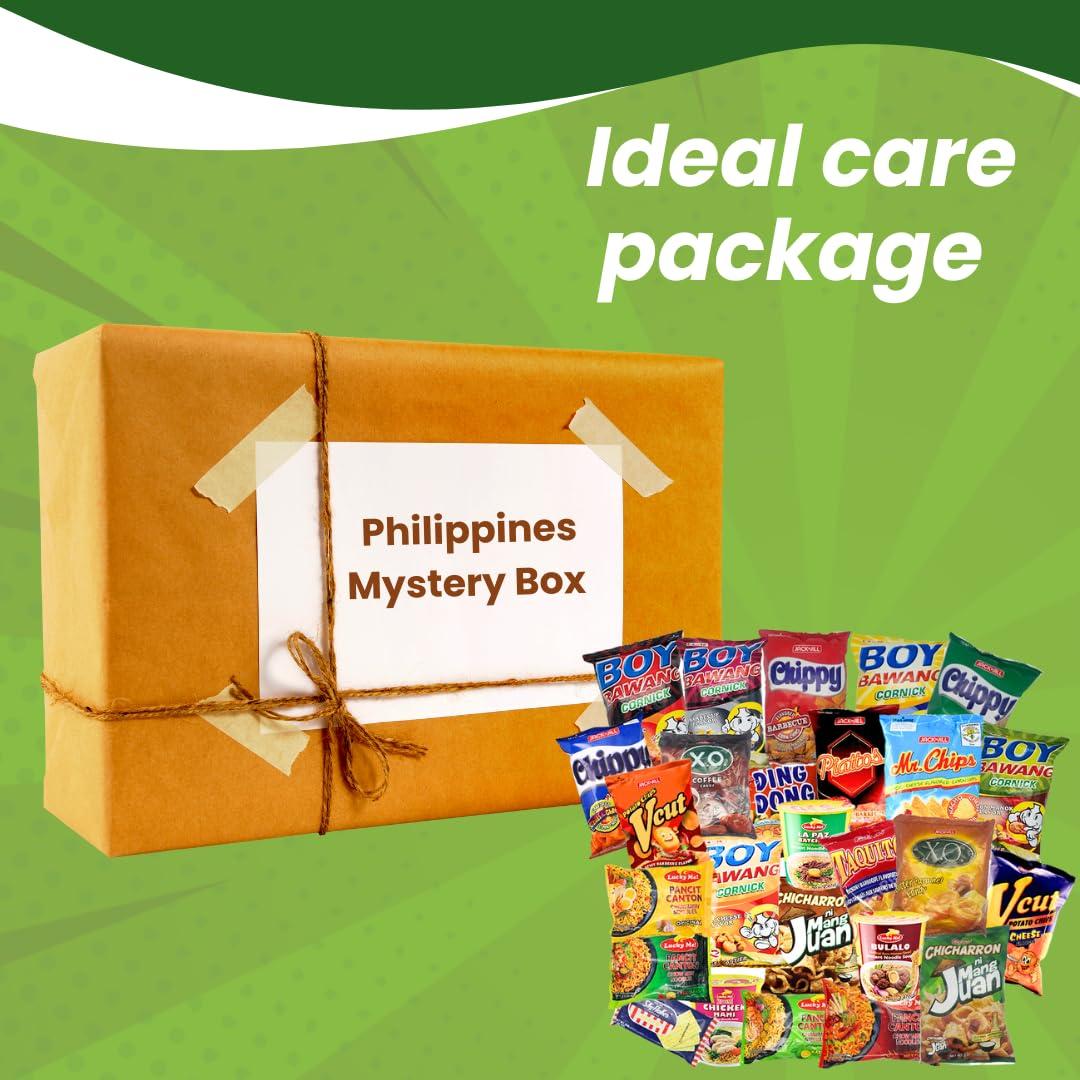 High Class Grass High Class Grass Philippines Snacks Box - International Snack Box, Variety Pack of 10 Authentic Filipino Food like Boy Bawang, Lucky Me, JackNJill, Skyflakes with Philippines Flag and Food Stickers