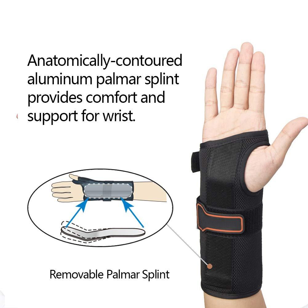 kefit Wrist Brace Carpal Tunnel Relief, Wrist Splint Night Support, Wrist Support for Arthritis, Tendonitis, Right Hand, Medium