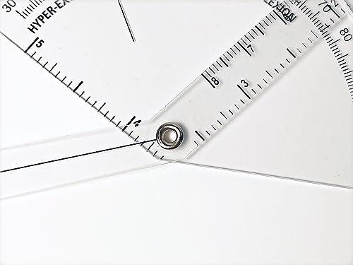 Generic Precision Finger Goniometer for Rehab, Physical Therapy, Fitness - Accurate Measurement Tool for Finger Range of Motion, Flexion & Extension - Track Progress, Improve Hand Mobility, Finger Flexibility