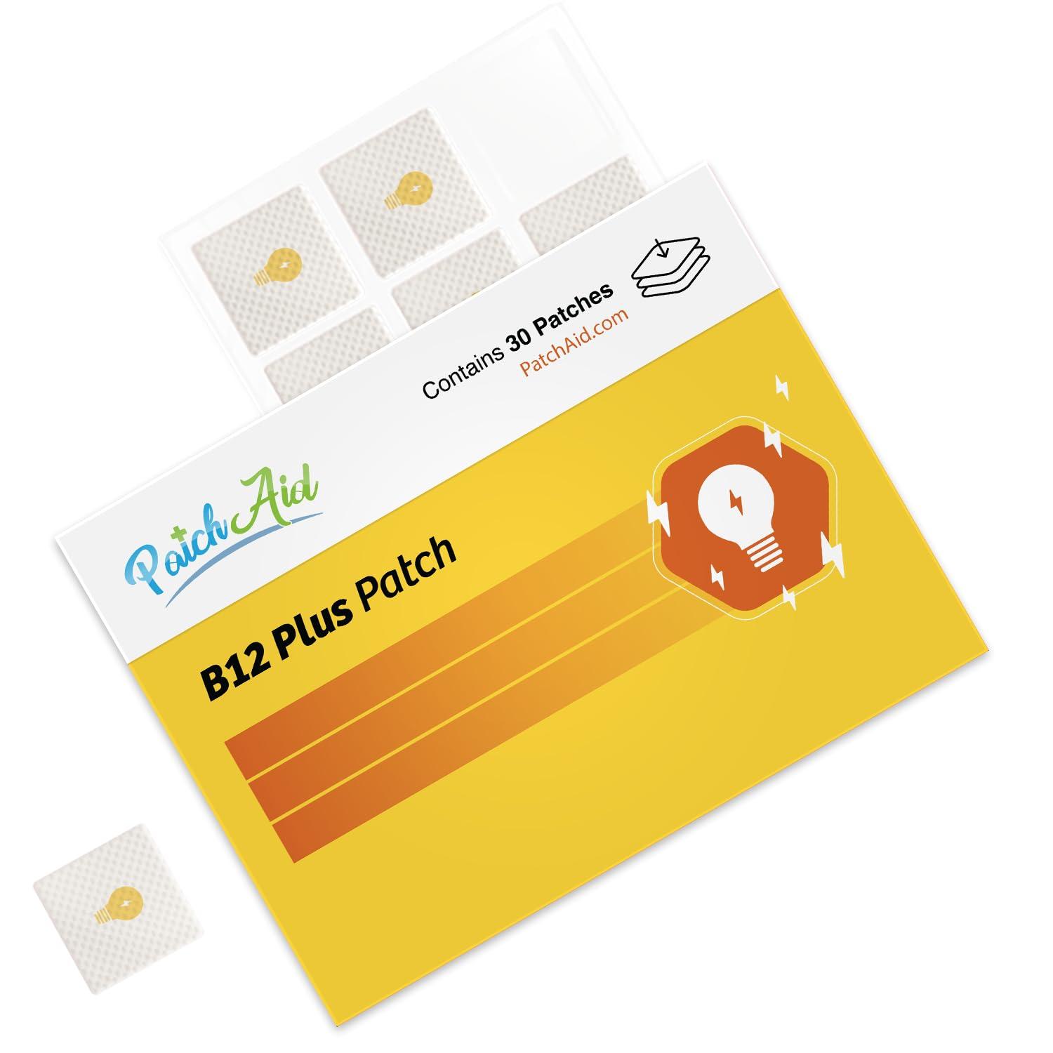 Patch Aid B12 Energy Plus Topical Patch by PatchAid 30-Day Supply (Pack of 2)