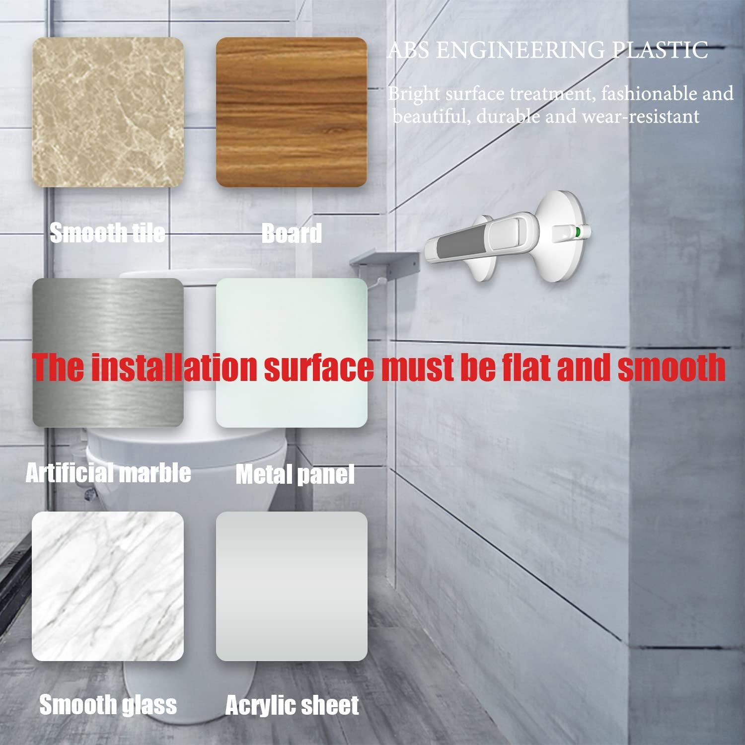 LORESJOY LORESJOY Shower Handles for Elderly Suction, 2 Pack Grab Bars for Bathtubs and Showers, Suction Grab Bars for Shower, Heavy Duty No Drilling Shower Bars Safety for Seniors