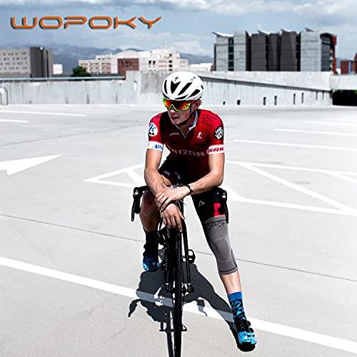 WOPOKY WOPOKY Knee Braces for Knee Pain, Compression Knee Sleeves Support for Weightlifting Running Squatting Basketball Working out, Knee Pain Relief for Meniscus Tear Arthritis (2 Pack)