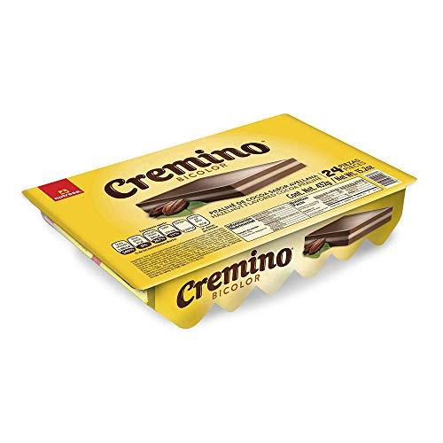 NUTRESA Cremino Bicolor Chocolate Tray | Hazelnut & Milk Chocolate Bars | Fine Taste | 24 Total Pieces | 15.2 Ounce (Pack of 1)