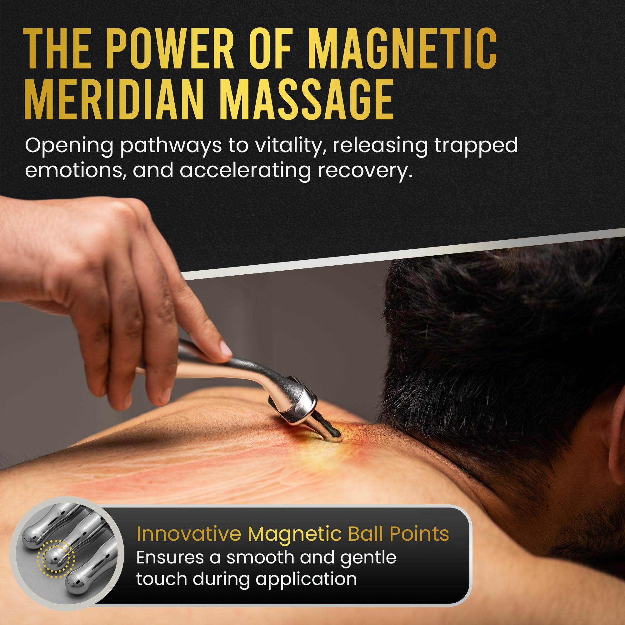 MagnetRX MagnetRX Magnetic Therapy Massage Fork Multi-Functional Magnetotherapy Pen for Emotion Code Magnets, Meridian Massage Tool & Body Healing Magnets Magnetoterapia Fisioterapia Portatil Aparatos