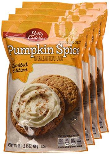 Betty Crocker Betty Crocker, Pumpkin Spice Cookie Mix, 17.5oz Pouch (Pack of 4)