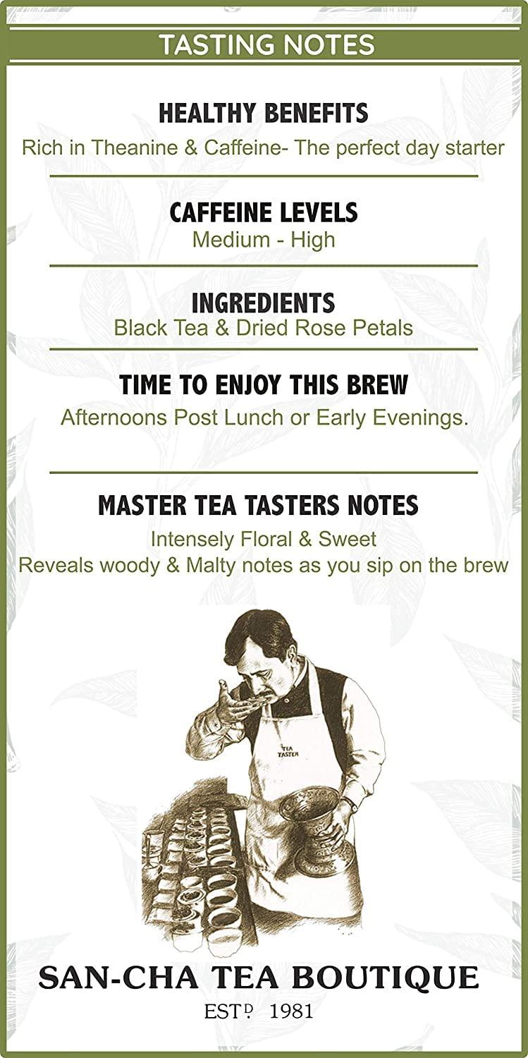 SAN-CHA Sancha Tea Boutique| India Chai Collection Box| Saffron Masala Chai, Cardamom Masala Chai, Ginger Masala Chai & Yoga Tea (125Cups)| Tea Assortment| Tea Variety Pack| Tea Sampler| Festival Gift Box