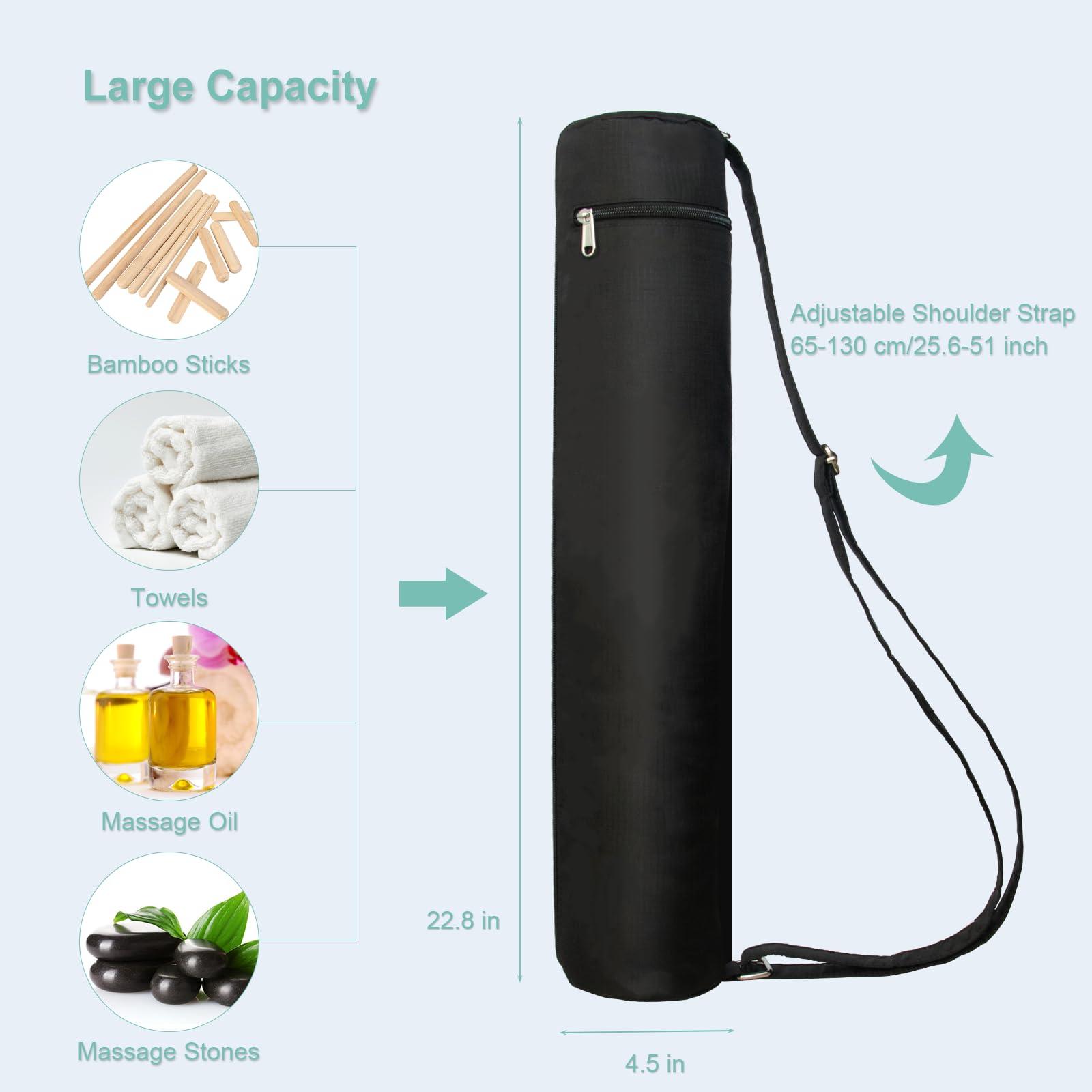 Goodtar Goodtar Electric Spa Bamboo Massage Sticks with Warmer Set Massage Tools Carry Bag