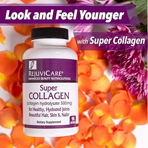 Rejuvicare Rejuvicare Super Collagen Capsules for Beauty, Healthy Joints, Hair, Skin, & Nails, 90 Servings, Multi, (N8745)