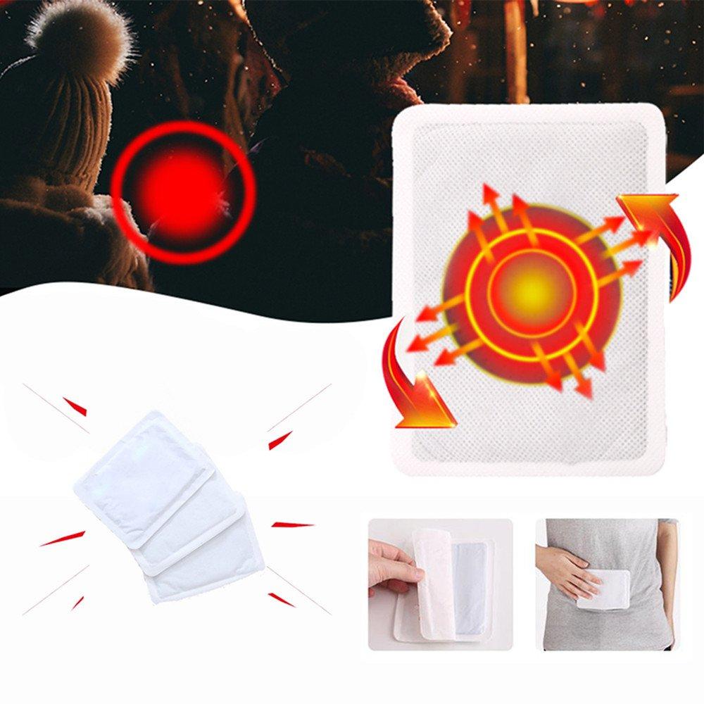 WORLD-BIO WORLD-BIO Body Warmers for Cold Weather, Disposable Hot Hands Body Warmers with Adhesive Air Activate Heat Patch Gives 12 Hours Warm, Stick on Body Warmers Warm Pads for Winter 32 Packs
