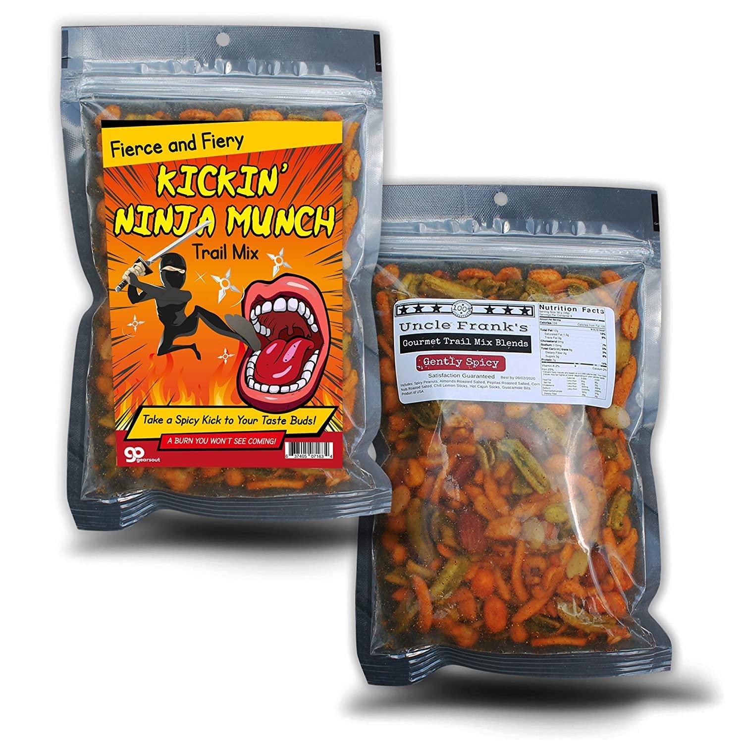 GearsOut Funny Trail Mix Gift Ideas - Hilarious Stocking Stuffers for Men Food - Spicy Gifts for Men - Funny Foods Gifts - Gourmet Basket Ideas Care Packages Novelty Christmas Gag Gifts for Adults Teenagers Boys Girls Husbands Friends Coworker (Ninja)
