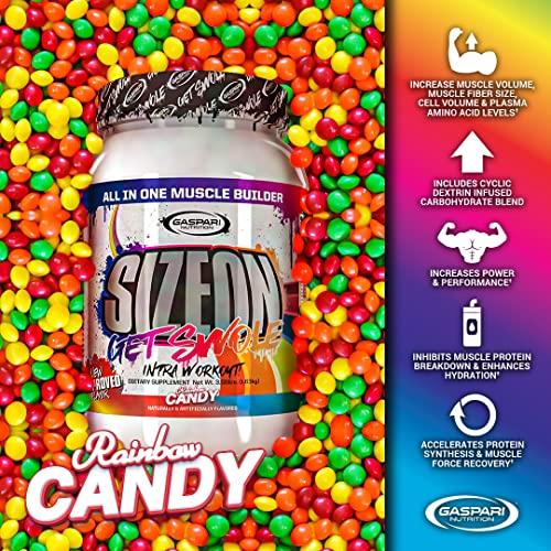 Gaspari Nutrition Gaspari Nutrition SizeOn, The Ultimate Hybrid Intra-Workout Amino Acid & Creatine Formula, Increased Muscle Volume & Muscle Recovery (3.59 Pound, Rainbow Candy)