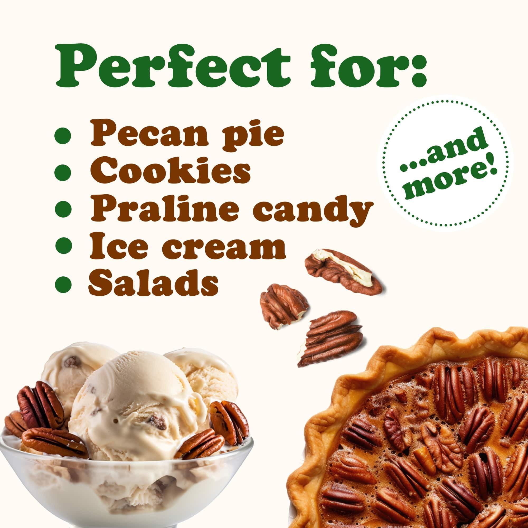 Food to Live Food to Live Organic Pecan Pieces, 12 Ounces Raw, Chopped Pecans, Non-GMO, Unsalted, Unroasted, Kosher, Shelled, Kosher, Vegan, Sirtfood, Bulk. Keto-Friendly. Good Source of Iron, and Calcium.