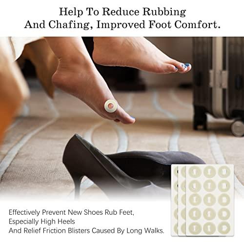 MYMULIKE Corn Pads for Toes Soft Foam Callus Cushions Corn Cushion Pads Self Stick Adhesive Foot Care Cushions Waterproof Corn Protectors for Feet Women Men