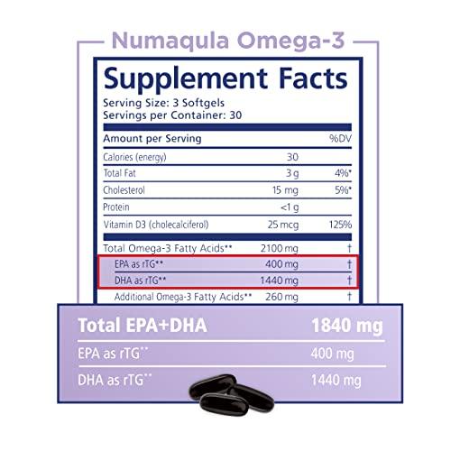 PRN Physician Recommended Nutriceuticals PRN nmaqula Omega-3 High DHA Supplement with Lutein & Zeaxanthin - 1400mg DHA & 400mg EPA in Re-Esterified Triglyceride - Important Nutrients for Macula & Retina Support 3 Month Supply