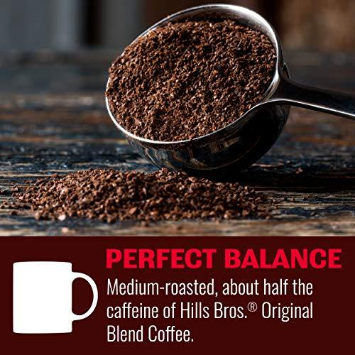 Hills Bros Hills Bros Perfect Balance Ground Coffee, Medium Roast,Full-Bodied Classic Rich Taste, Half the Caffeine, 23 Oz
