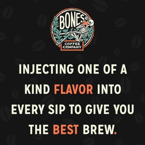 Bones Coffee Company Bones Coffee Company NEW Flavors! Favorite Flavors Sample Pack | 4 oz Pack of 5 Assorted Whole Coffee Beans | Low Acid Medium Roast Gourmet Coffee Beverages (Whole Bean)