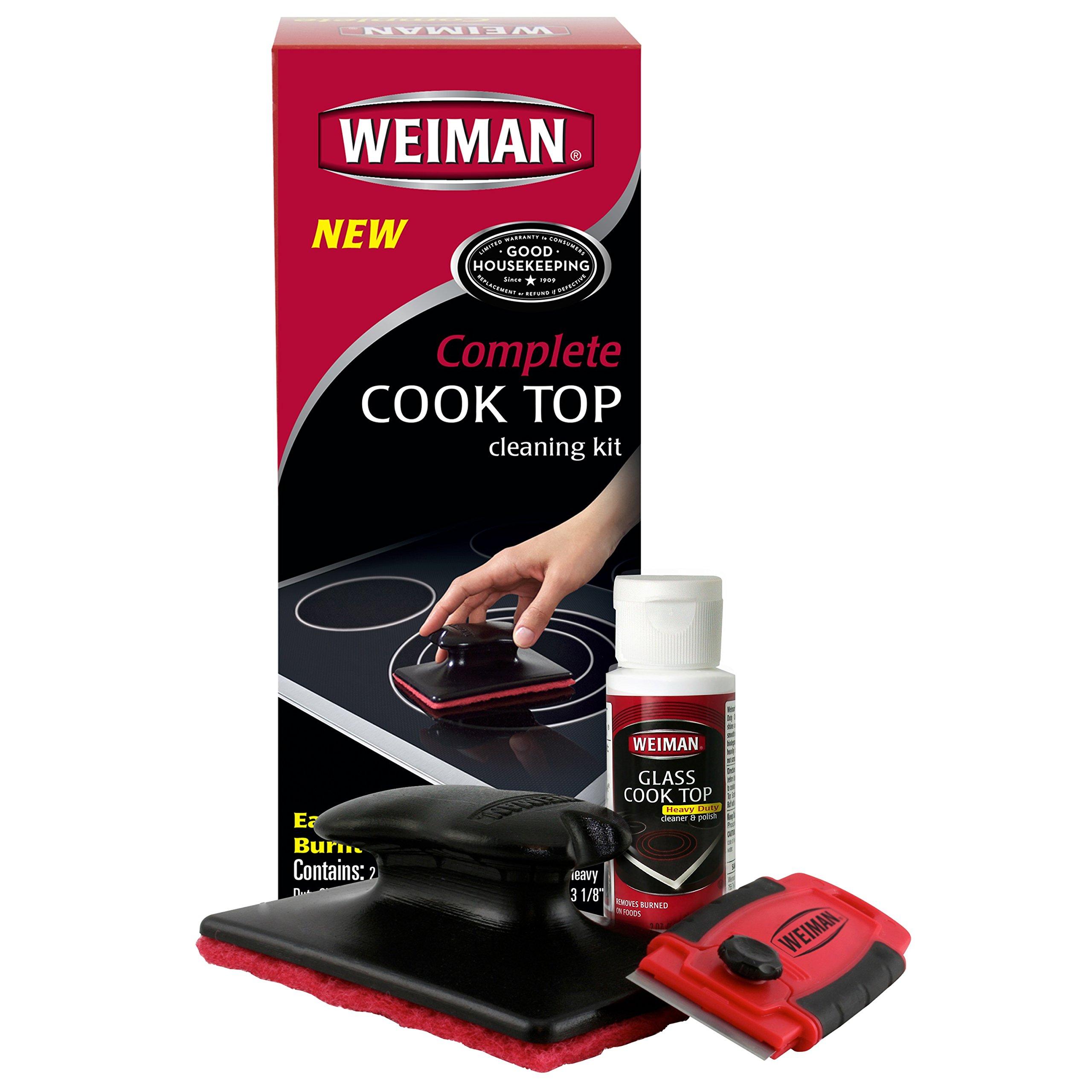 Weiman Weiman Complete Cook Top Cleaning Kit - Cook Top Cleaner and Polish 2 oz, Scrubbing Pad, Cleaning Tool, Cook Top Razor Scraper