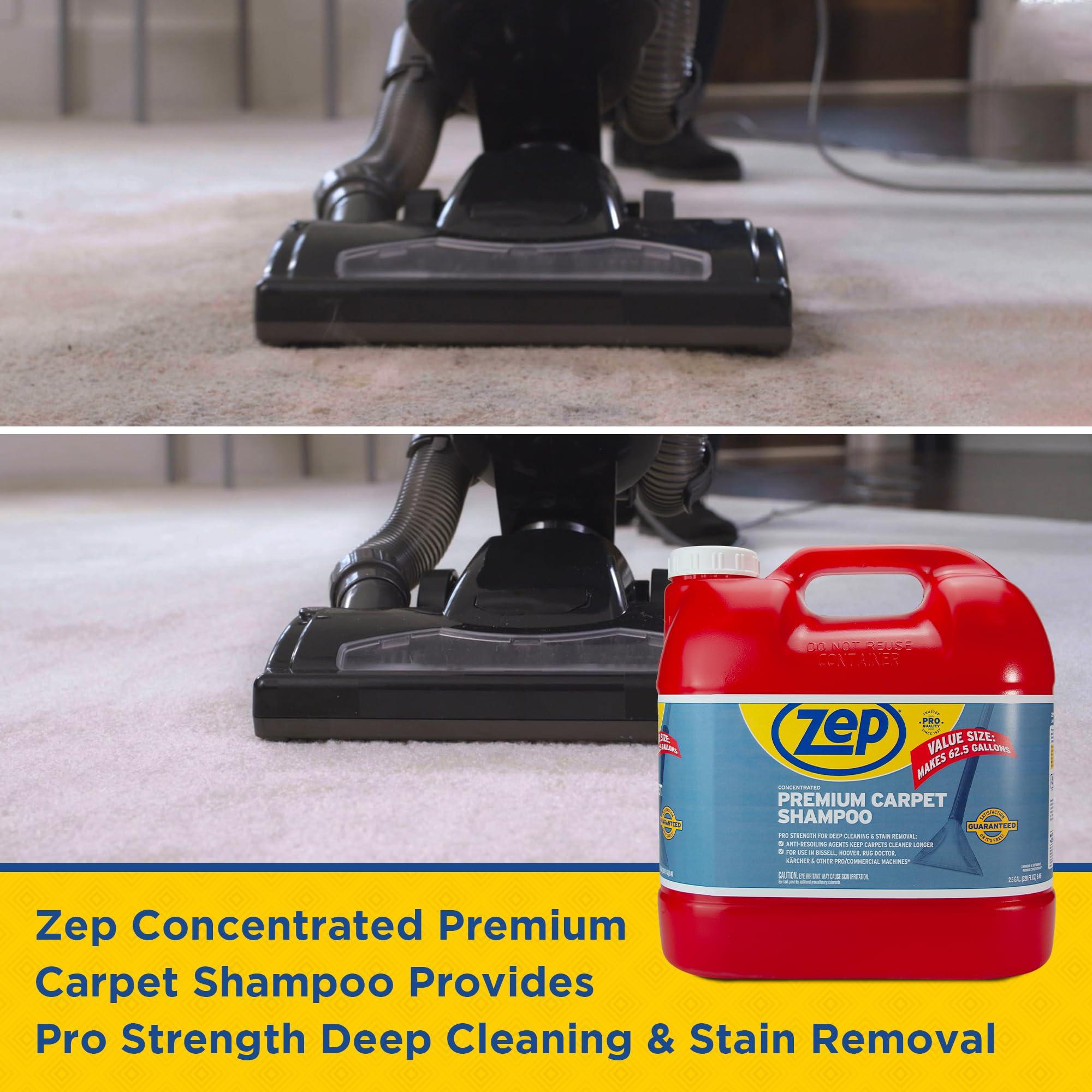 Zep Zep Premium Carpet Shampoo - 2.5 Gal (Case of 2) - ZUPXC320 - Deep Cleaning and Stain Removal, For Carpet Machines