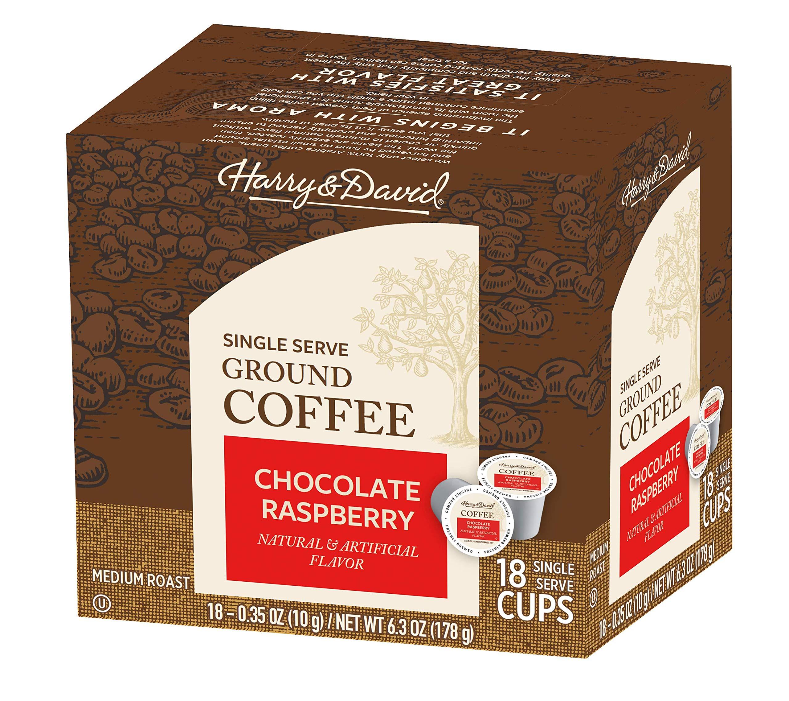 Harry & David Harry & David Single Serve Coffee, Chocolate Raspberry, 18 Single Serve Cups