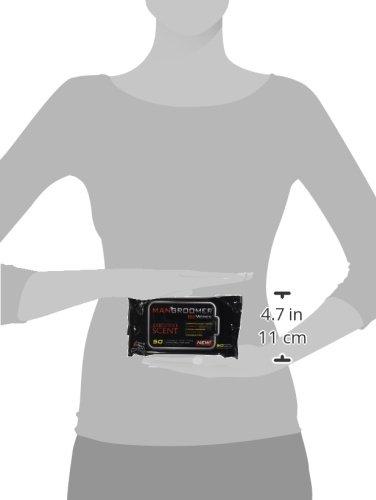 MANGROOMER MANGROOMER Biz Wipes Flushable Moist Personal Wipes Engineered for Men, Executive Scent, 50 Wipes (Pack of 6), 300 Count