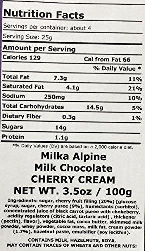 Kraft Milka Cherry Cream Chocolate Bar 100g (10-pack)