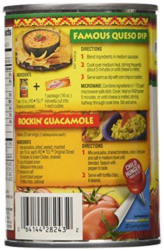 Ro-Tel RO-TEL Canned Original, Diced Tomatoes and Green Chilies, 10 Ounce (Pack of 8)