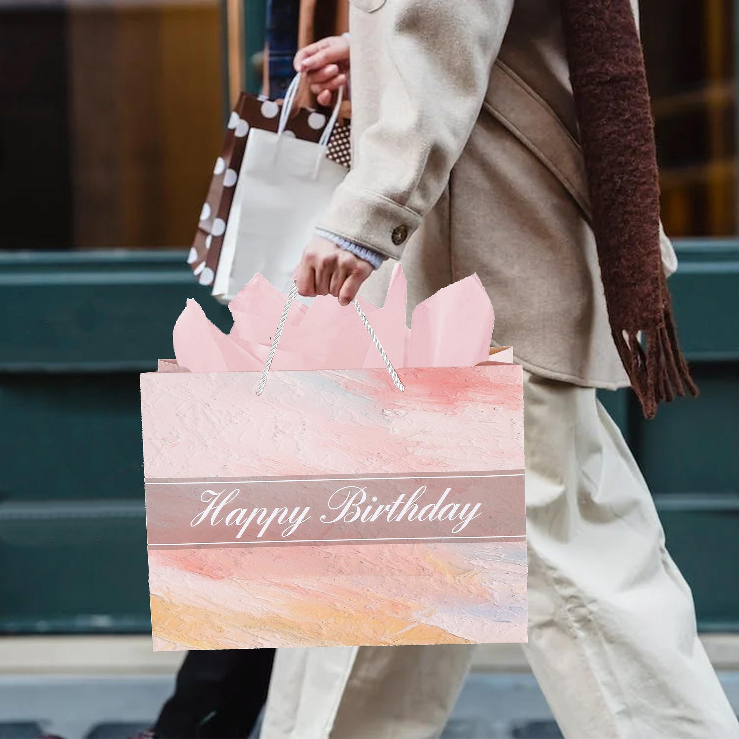 thumbnail image 2 of Pandecor 13\" Large Gift Bag With Handle And Tissue Paper... 2 of 13