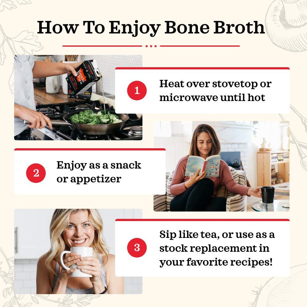 Kettle & Fire Kettle and Fire Lemongrass Ginger Beef Bone Broth, Keto, Paleo, and Whole 30 Approved, Gluten Free, High in Protein and Collagen, 6 Pack