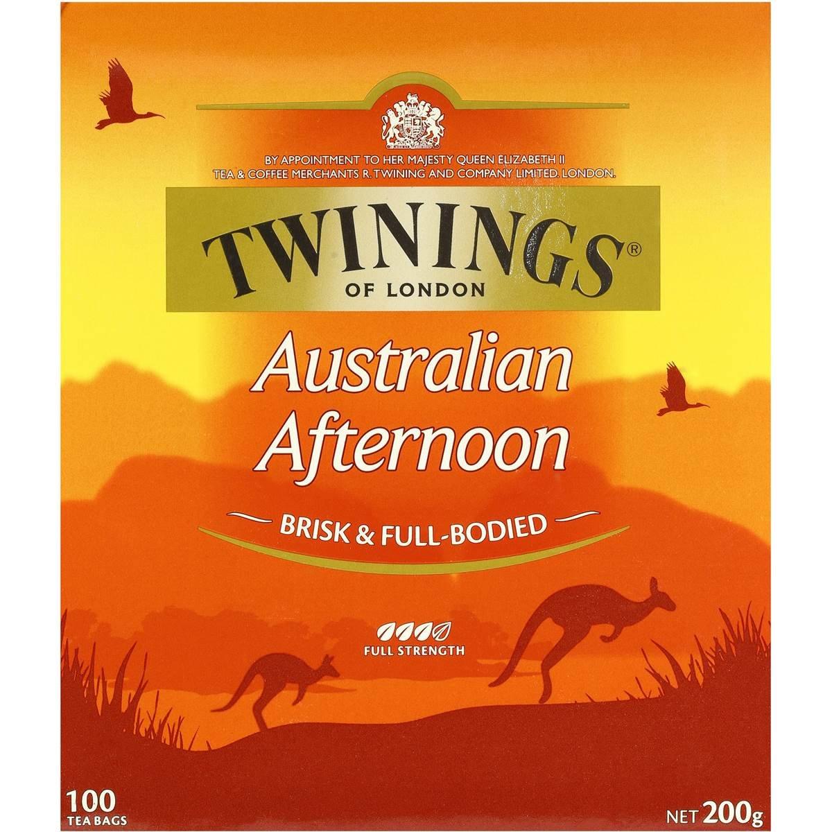 Twinings Twinings of London Australian Afternoon Tea - 100 Tea Bags - Full Bodied Black Tea Designed for Australia