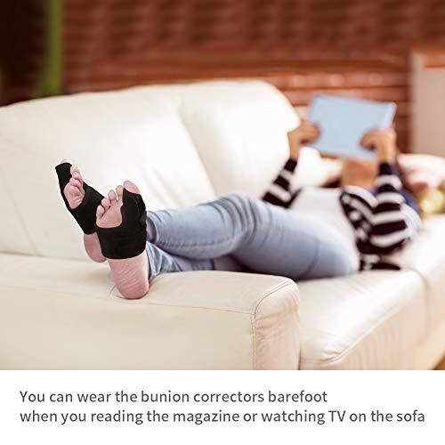 AYNEFY AYNEFY Half Toe Sleeves, 3 Pair Comfortable Gel Bunion Toe Pads and 1 Pair Protective Gear for Foot Beauty (L)