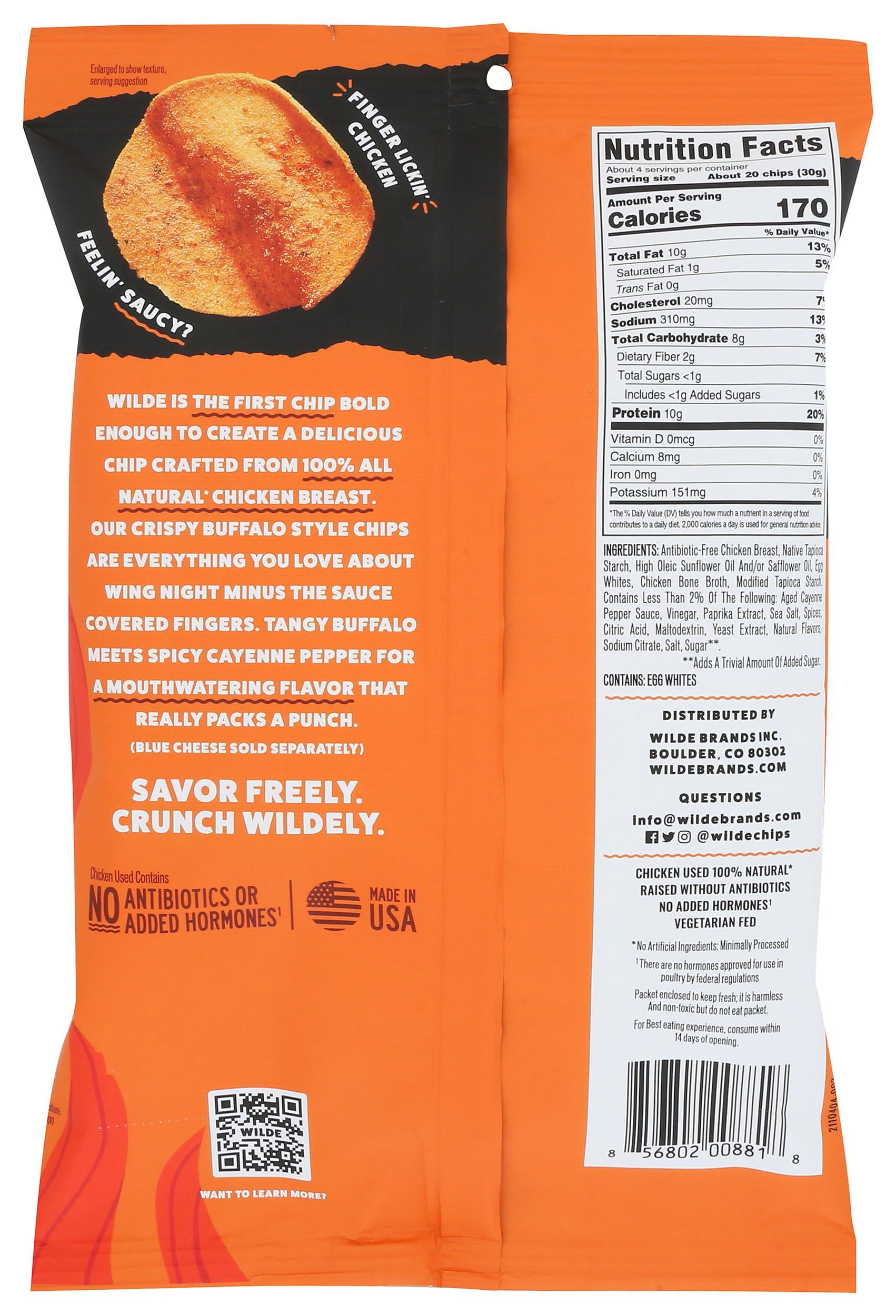 WILDE BRANDS WILDE BRANDS Buffalo Style Chicken Chips, 4 OZ