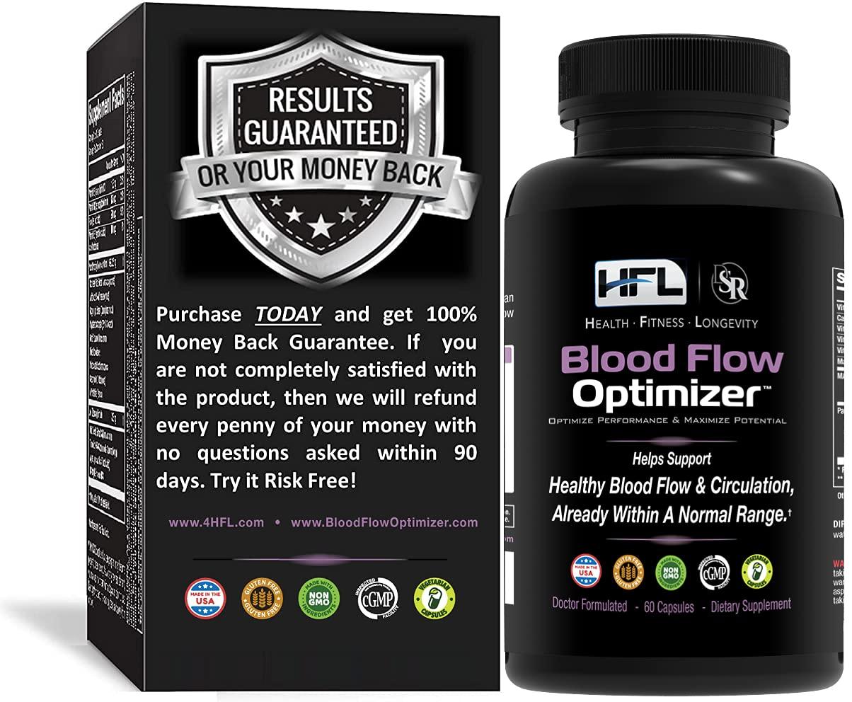 HFL HFL Blood Flow Optimizer™ by Dr. Sam Robbins | Healthy Blood Flow Circulation, Arterial Strength & Vascular Function